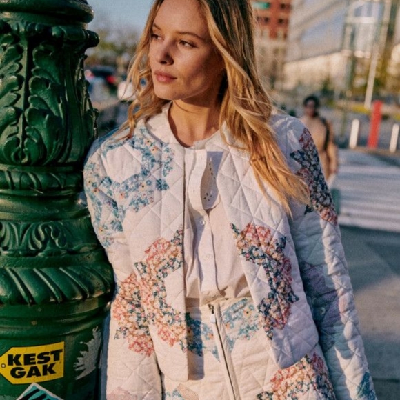 Sezane Jackets & Blazers - Sezane x Sea Quin Patchwork Emerson Quilted Jacket